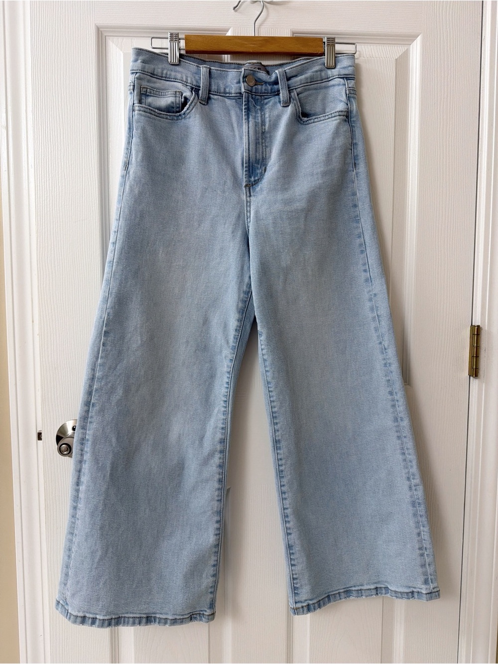 Joe's Jeans Light Blue Wide-Leg High-Rise Jeans